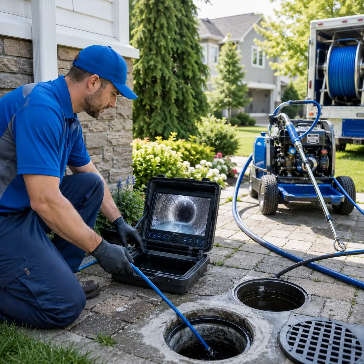 Outdoor drain cleaning professionals serving Champion, MI