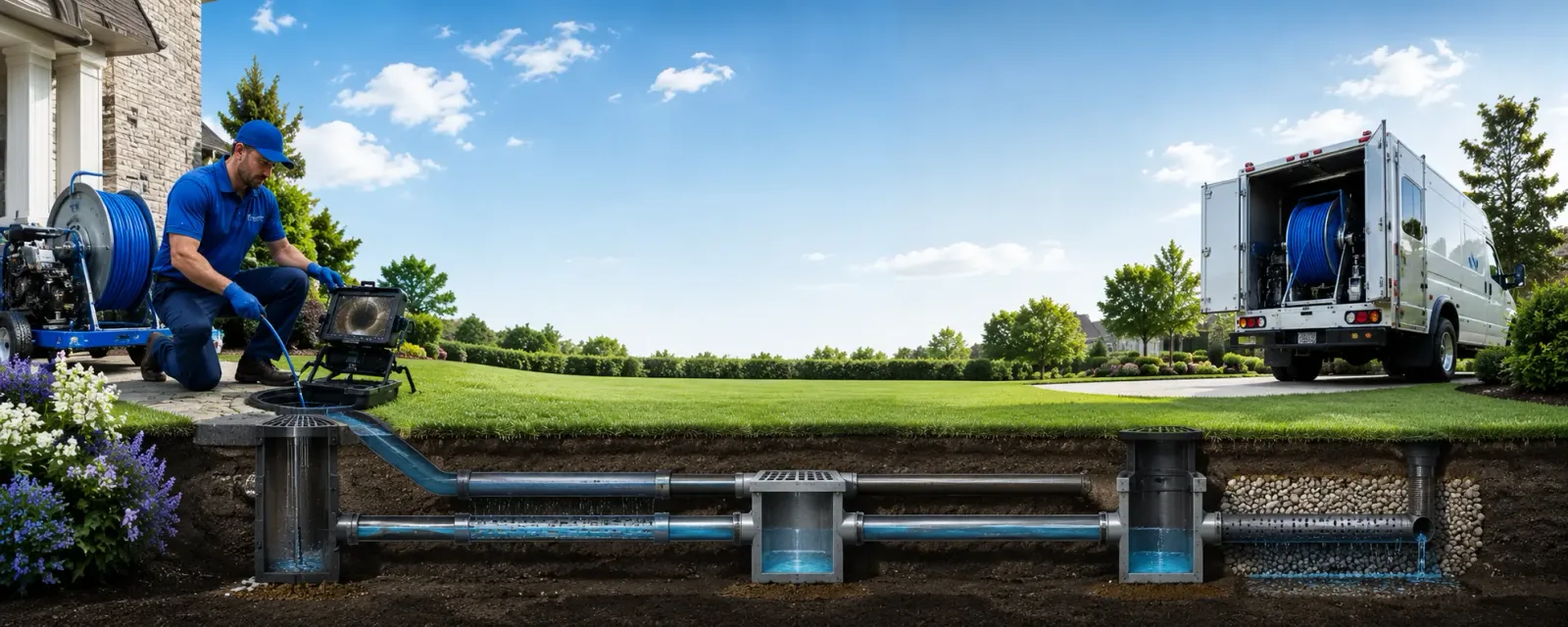 Outdoor drain cleaning information for Champion, MI
